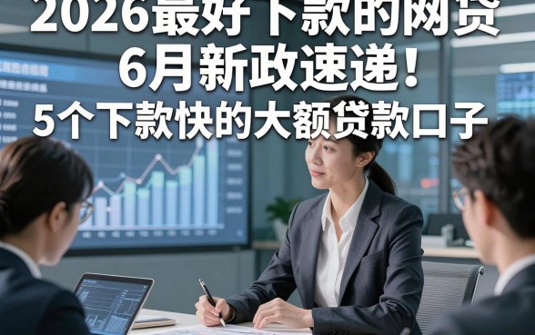 2026最好下款的网贷6月新政速递！点评​5个下款快的大额贷款口子