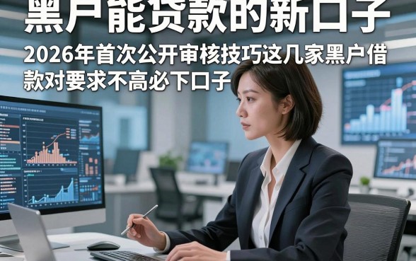 黑户能贷款的新口子，2026年首次公开审核技巧这几家黑户借款对要求不高必下口子