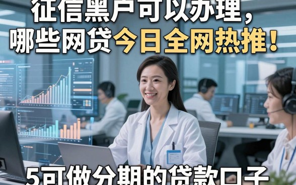 征信黑户可以办理哪些网贷今日全网热推！同时总结5个可做分期的贷款口子