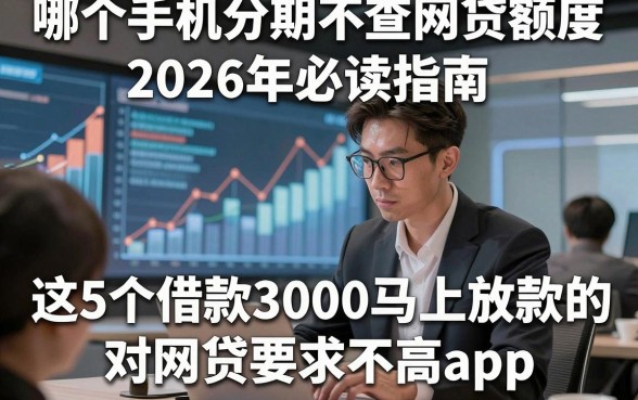 哪个手机分期不查网贷额度，2026年必读指南这5个借款3000马上放款的对网贷要求不高app