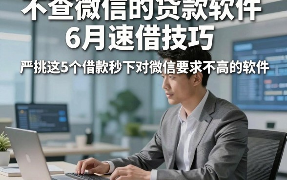不查微信的贷款软件6月速借技巧，严挑这5个借款秒下对微信要求不高的软件