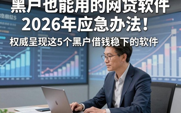 黑户也能用的网贷软件2026年应急办法！权威呈现这5个黑户借钱稳下的软件