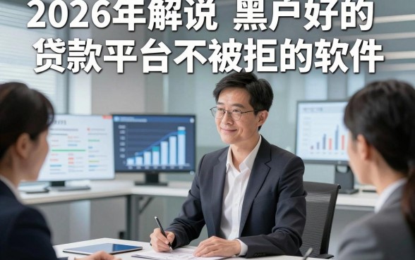2026年解说​黑户好的贷款平台不被拒的软件，这五个黑户借钱稳下的平台应急需求适配