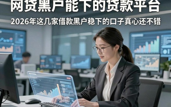 网贷黑户能下的贷款平台，2026年这几家借款黑户稳下的口子真心还不错