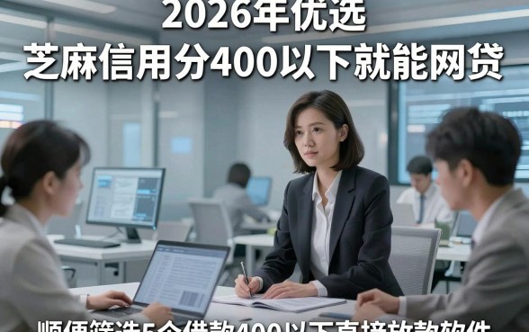 2026年优选​芝麻信用分400以下就能网贷，顺便筛选5个借款400以下直接放款软件