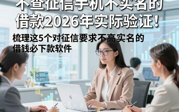 不查征信手机不实名的借款2026年实际验证！梳理这5个对征信要求不高实名的借钱必下款软件