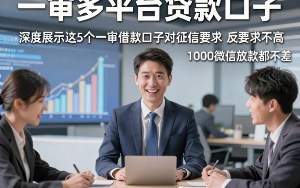 一审多平台贷款口子，深度展示这5个一审借款口子对征信要求不高1000微信放款反馈都不差