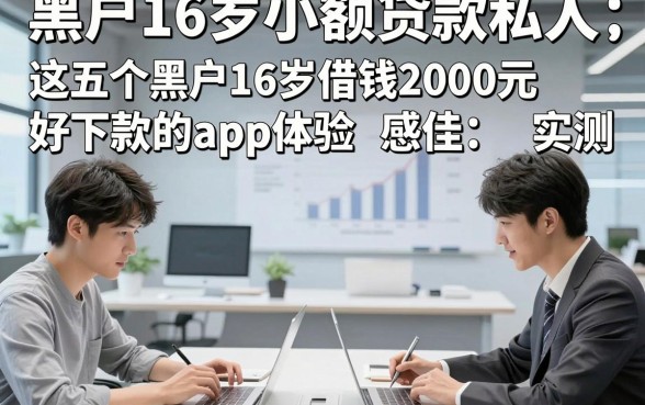 黑户16岁小额贷款私人，实测​这五个黑户16岁借钱2000元好下款的app体验感佳