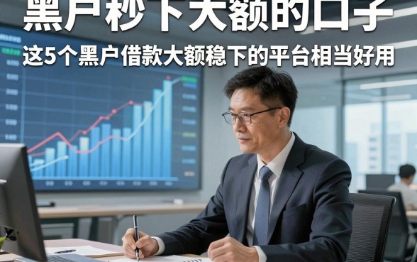 黑户秒下大额的口子，这5个黑户借款大额稳下的平台相当好用
