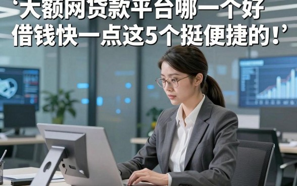 大额网贷款平台哪一个好借钱快一点这5个挺便捷的！本篇为您全面讲述！