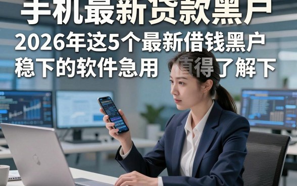 手机最新贷款黑户，2026年这5个最新借钱黑户稳下的软件急用值得了解下