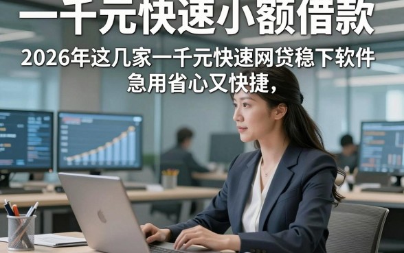 一千元快速小额借款，2026年这几家一千元快速网贷稳下软件急用省心又快捷