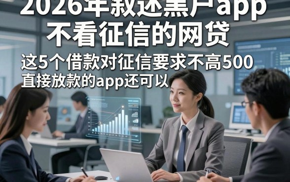 2026年叙述黑户app不看征信的网贷，这5个借款对征信要求不高500直接放款的app整体体验还可以