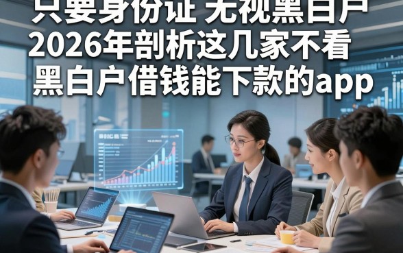只要身份证无视黑白户，2026年剖析这几家不看黑白户借钱能下款的app