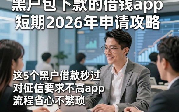 黑户包下款的借钱app短期2026年申请攻略，这5个黑户借款秒过对征信要求不高app流程省心不繁琐