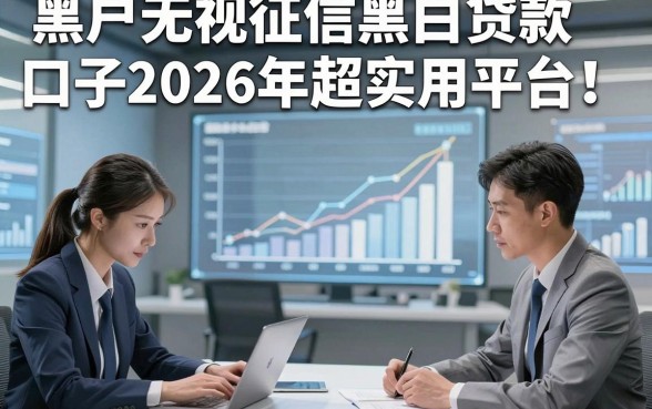 黑户无视征信黑白贷款口子2026年超实用平台！本篇筛选5个主打应急用钱的网贷平台
