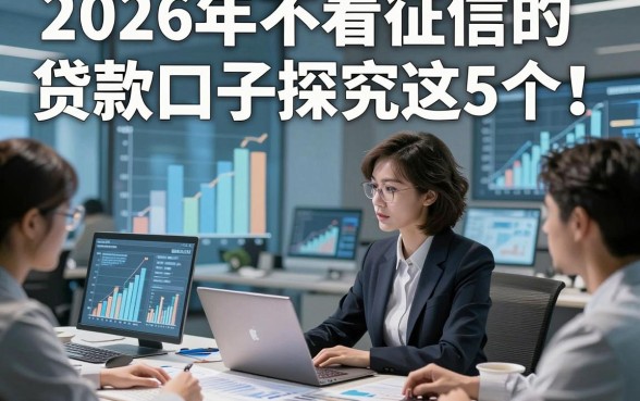 2026年不看征信的贷款口子探究这5个！本文为您细致揭示！