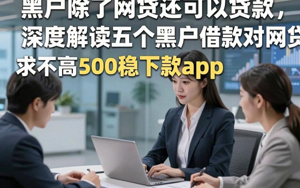 黑户除了网贷还可以贷款，深度解读五个黑户借款对网贷要求不高500稳下款app