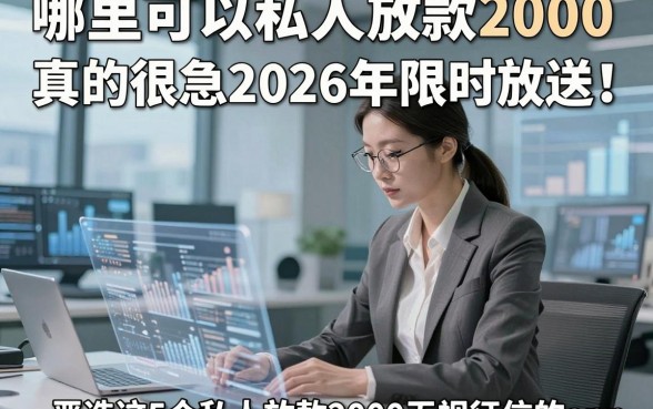 哪里可以私人放款2000,真的很急2026年限时放送！顺便严选这5个私人放款2000无视征信的app