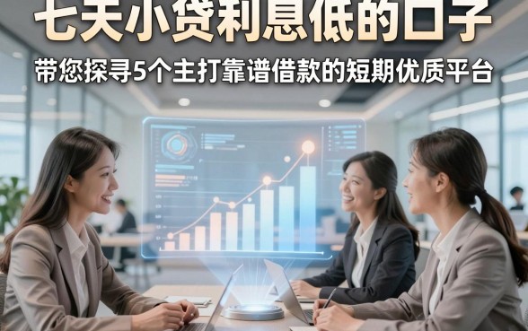 七天小贷利息低的口子，带您探寻5个主打靠谱借款的短期优质平台
