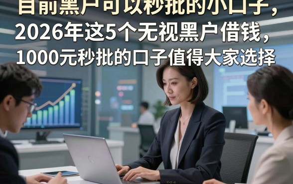 目前黑户可以秒批的小口子，2026年这5个无视黑户借钱1000元秒批的口子值得大家选择