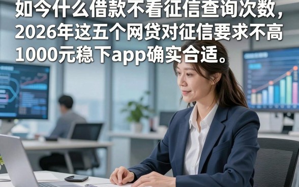 如今什么借款不看征信查询次数，2026年这五个网贷对征信要求不高1000元稳下app确实合适