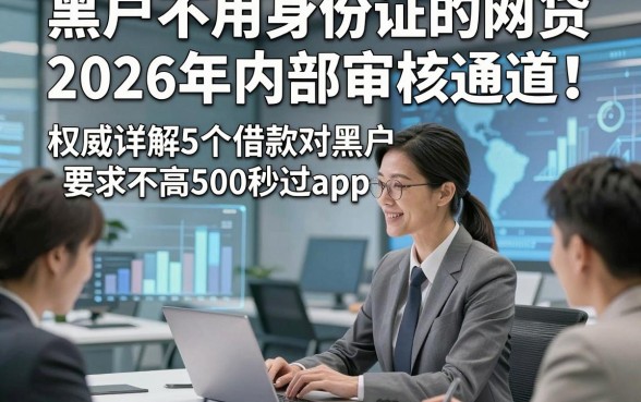 黑户不用身份证的网贷2026年内部审核通道！权威详解5个借款对黑户要求不高500秒过app