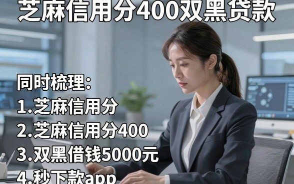 芝麻信用分400双黑贷款，同时梳理五个芝麻信用分400双黑借钱5000元秒下款app