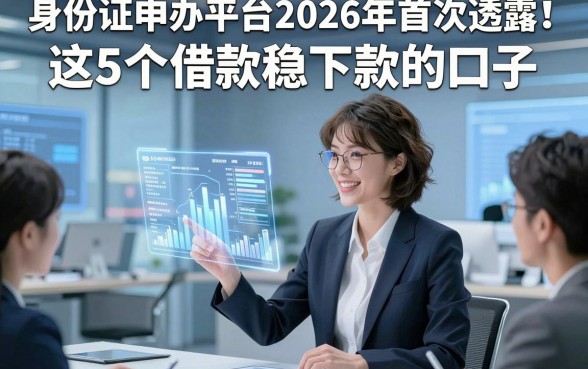 身份证申办平台2026年‌首次透露！解说这5个借款稳下款的口子