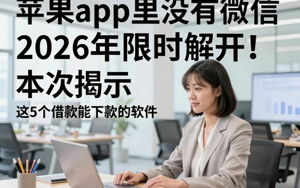 苹果app里没有微信2026年限时解开！本次揭示这5个借款能下款的软件