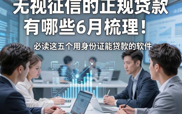 无视征信的正规贷款有哪些6月梳理！必读这五个用身份证能贷款的软件