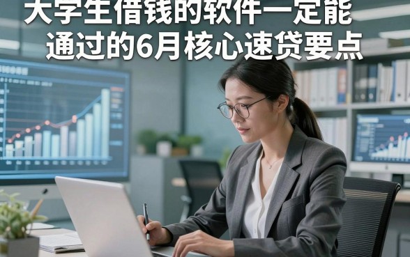 大学生借钱的软件一定能通过的6月核心速贷要点，这5个借款容易下款的软件周转可以考虑下