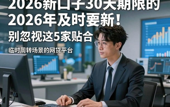 2026新口子30天期限的2026年及时更新！别忽视这5家贴合临时周转场景的网贷平台