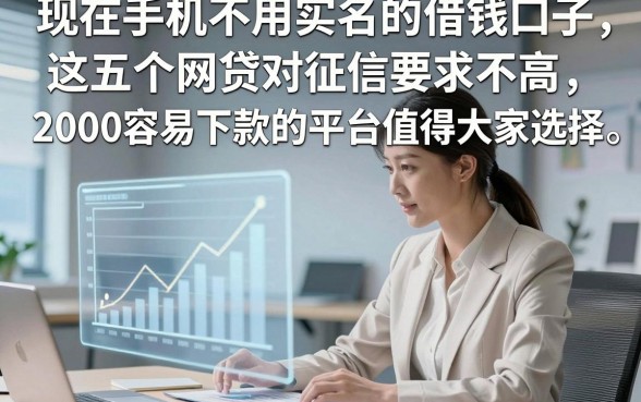 现在手机不用实名的借钱口子，这五个网贷对征信要求不高2000容易下款的平台值得大家选择