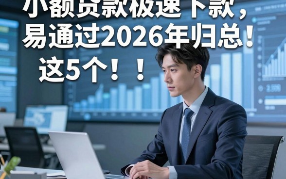 小额贷款极速下款易通过2026年归总​这5个！本文为您细致归集！