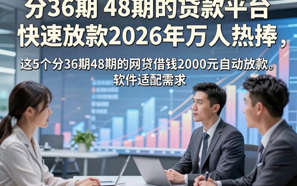 分36期 48期的贷款平台快速放款2026年万人热捧，这5个分36期48期的网贷借钱2000元自动放款的软件适配需求