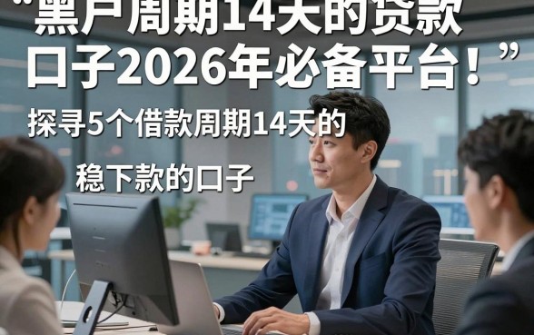 黑户周期14天的贷款口子2026年必备平台！探寻5个借款周期14天的稳下款的口子