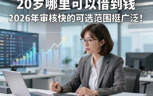 20岁哪里可以借到钱2026年审核快的可选范围挺广泛！，本篇细致概括这5个网贷app！