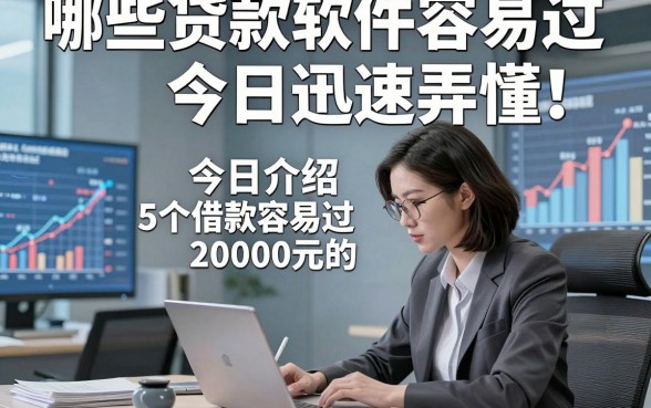 哪些贷款软件容易过今日迅速弄懂！今日介绍5个借款容易过20000元的软件