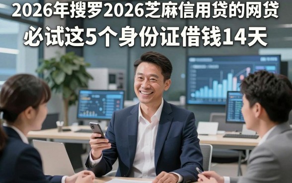 2026年搜罗2026芝麻信用贷的网贷，必试这5个身份证借钱14天