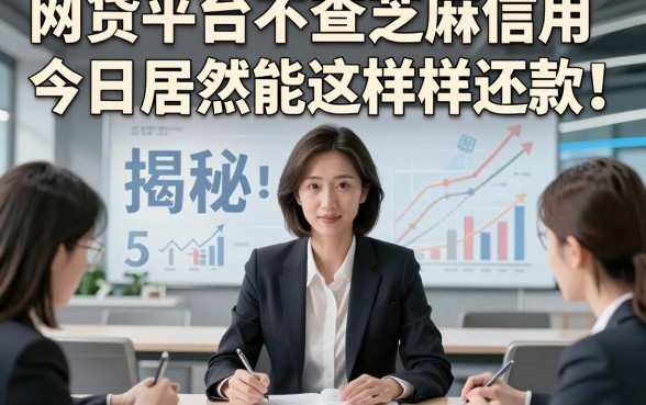 网贷平台不查芝麻信用今日居然能这样还款！揭秘​5个借款对芝麻信用要求不高口子