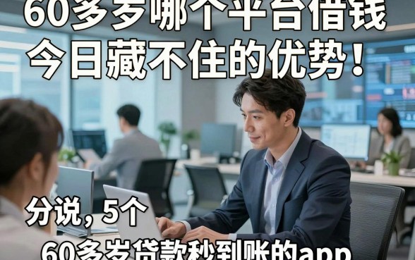 60多岁哪个平台借钱今日藏不住的优势！分说5个60多岁贷款秒到账的app
