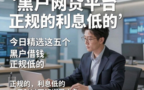 黑户网贷平台正规的利息低的，今日精选这五个黑户借钱正规的利息低的口子秒过可解燃眉之急