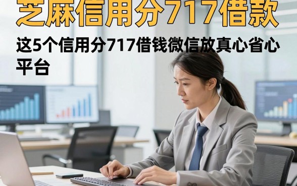 芝麻信用分717借款，这5个信用分717借钱微信放款的平台真心省心