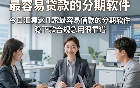 最容易贷款的分期软件，今日汇集这几家最容易借款的分期软件稳下款合规急用很靠谱