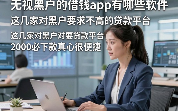 无视黑户的借钱app有哪些软件，这几家对黑户要求不高的贷款平台2000必下款真心很便捷