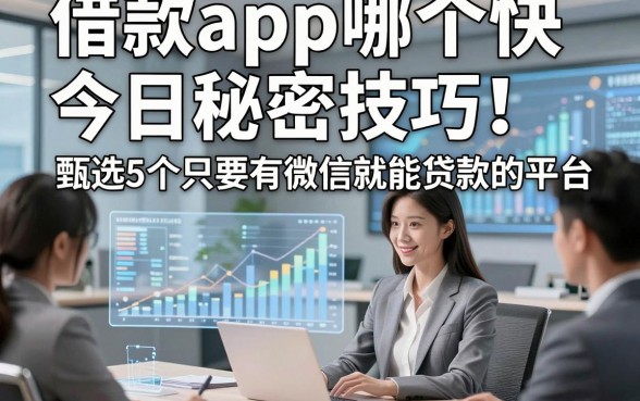 借款app哪个快今日秘密技巧！甄选5个只要有微信就能贷款的平台