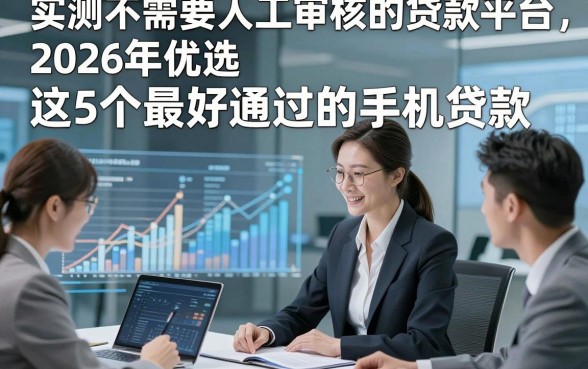 实测不需要人工审核的贷款平台，2026年优选​这5个最好通过的手机贷款