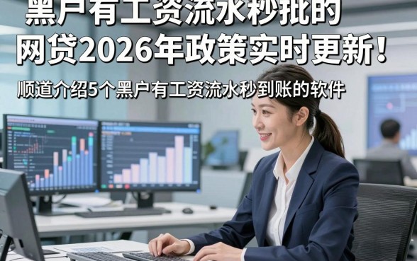 黑户有工资流水秒批的网贷2026年政策实时更新！顺道介绍5个黑户有工资流水秒到账的软件