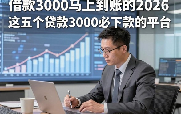 借款3000马上到账的2026，研讨​这五个贷款3000必下款的平台